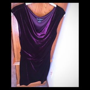 PLUM VELVET JESSICA HOWARD DRESS